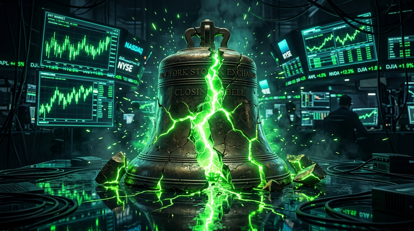 Shattered Wall Street Closing Bell